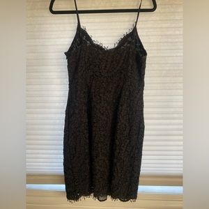Michael khors black lace mini dress
